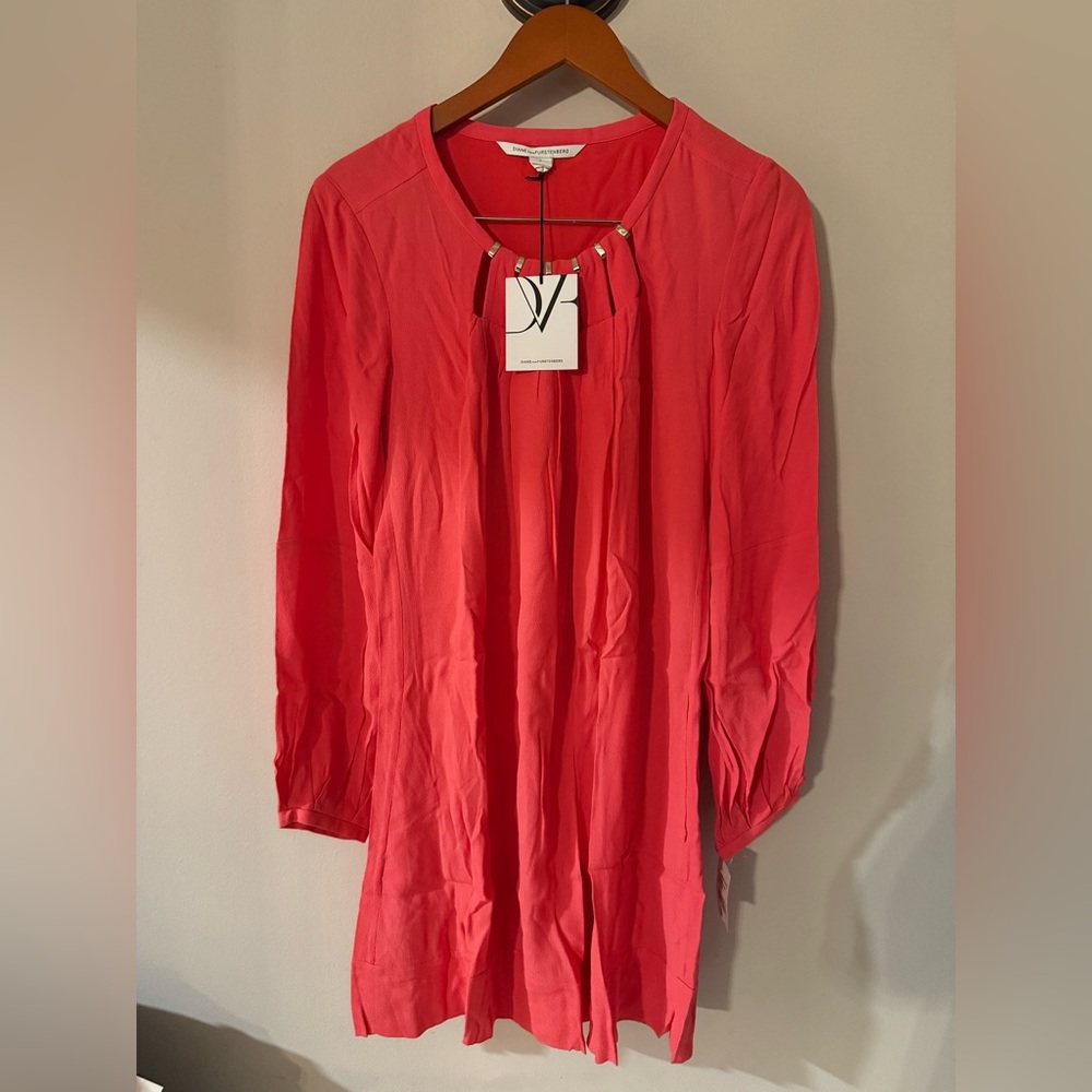 Diane Von Furstenberg Vibrant coral dress